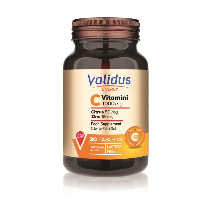 Validus Vitamin C 1000 Mg + Citrus + Zinc 