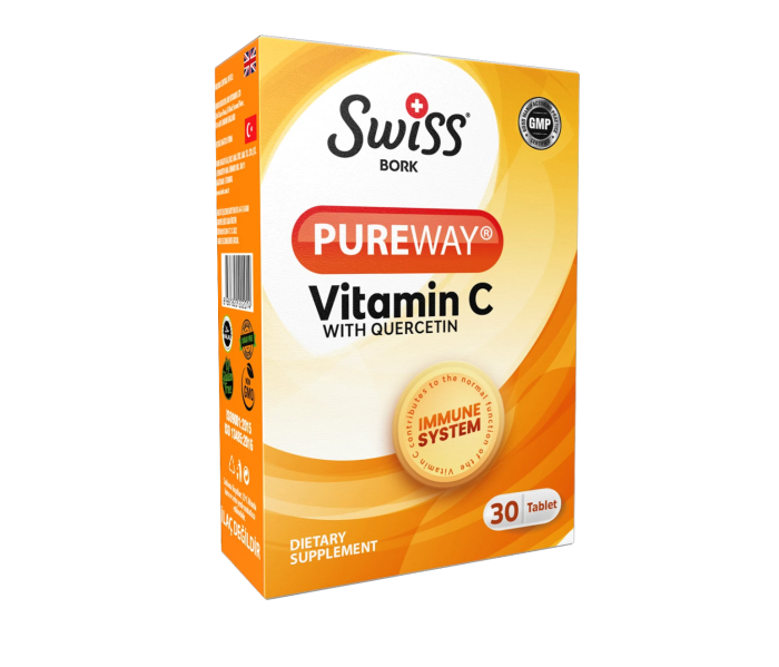 Swiss Bork Vit-C + Quercetin 30 Таблеток
