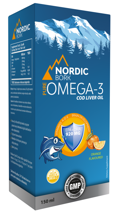 Nordic Bork Omega 3 COD LİVER OİL Сироп 150 мл