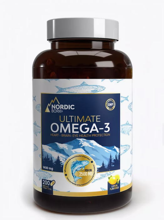 Nordİc Bork Omega-3 Ultımate  200 Mягкиx Капсул