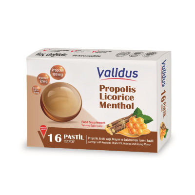 Validus Propolis + Thyme Oil + Licorice + Honey 16 Pastille