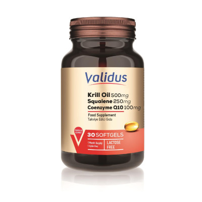 Validus Krill Oil 500 mg + Squalene 250 mg 30 Softgel