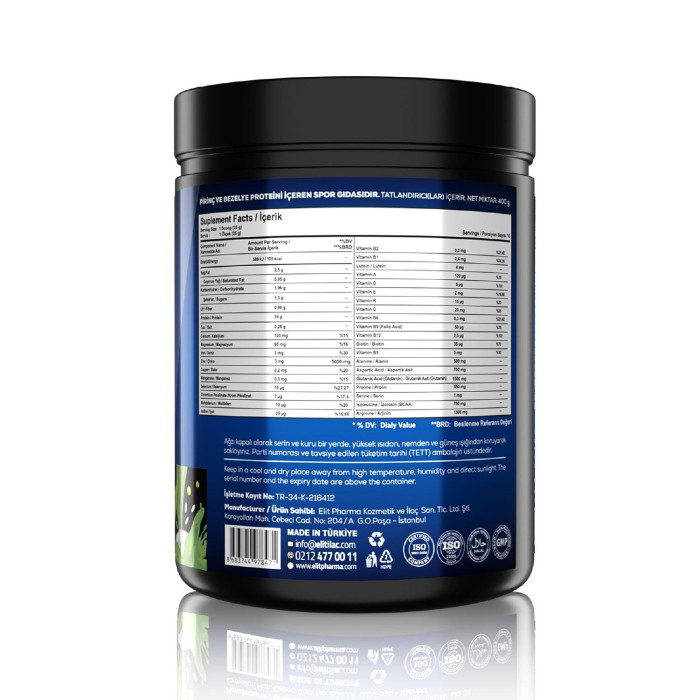 Validus Vegan Rice + Pea Protein 