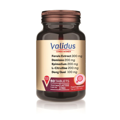 Validus Combo-Women Epimedium 200 mg + Damiana 200 mg 60 Tablets 