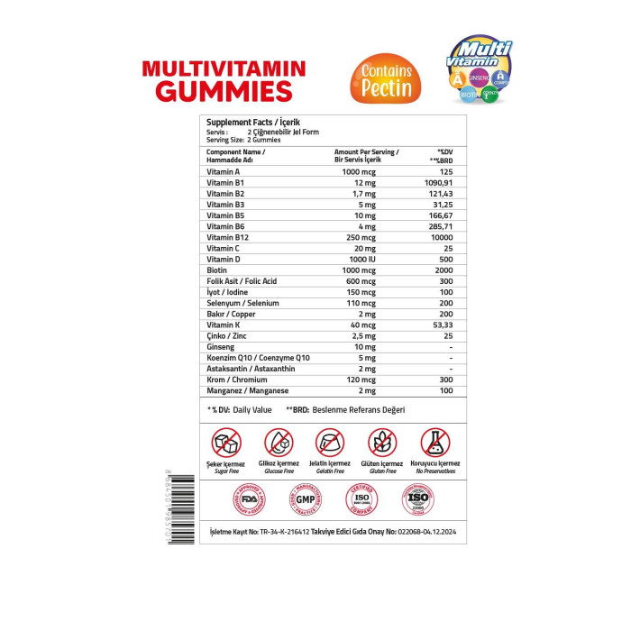 Validus Adults Multivitamin Gummy
