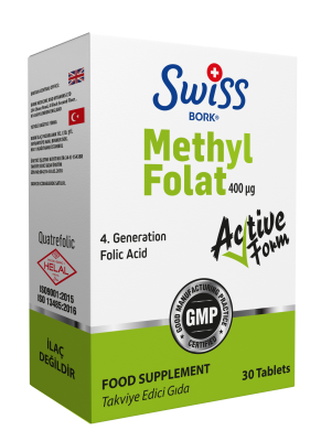 Swiss Bork Methyl Folat 30 Таблеток