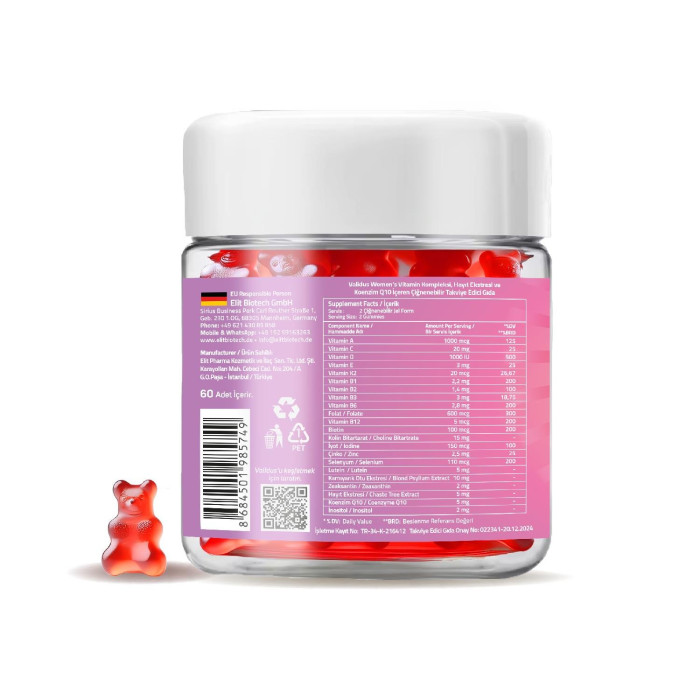 Validus Womens 50+ 60 Gummy (Pectin)