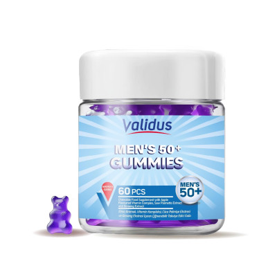 Validus Mens 50+ 60 Gummy (Pectin) 