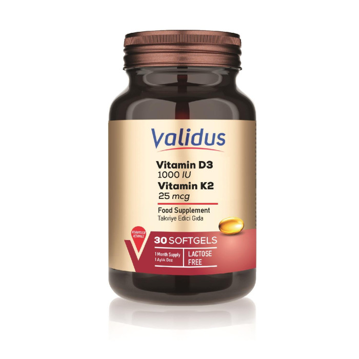 Validus Vitamin D3 + Vitamin K2  (Kappa Patented Active) 