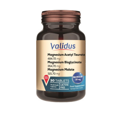 Validus Magnesium Complex Bisglycinate + Taurat + Malat 30 Tablets