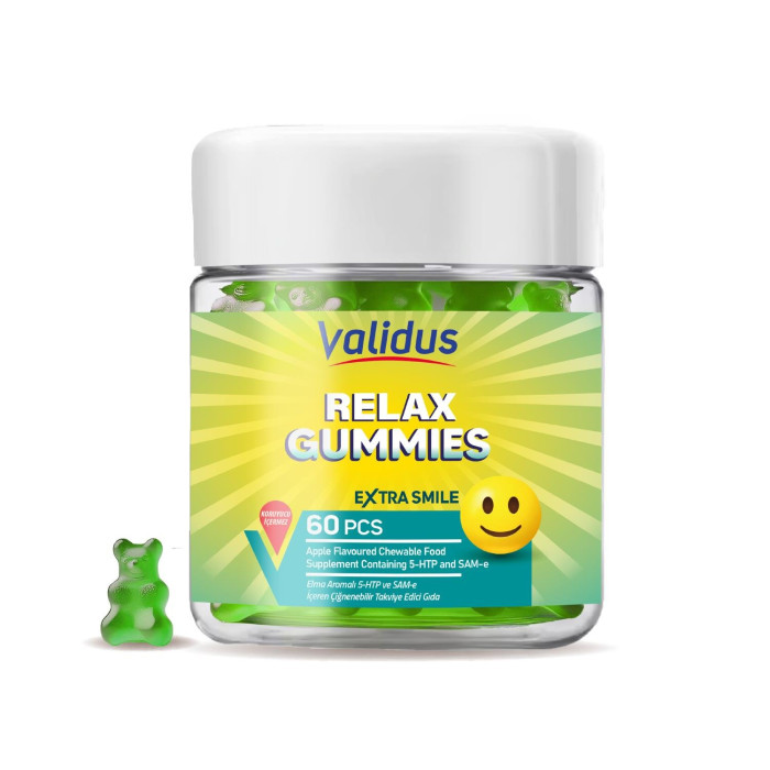 Validus Relax 5-HTP 200 mg + SAM-e 25 mg 60 Gummies (Pectin)
