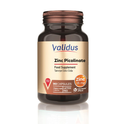 Validus Zinc Picolinate (Zinc 15 mg) 90 Capsules