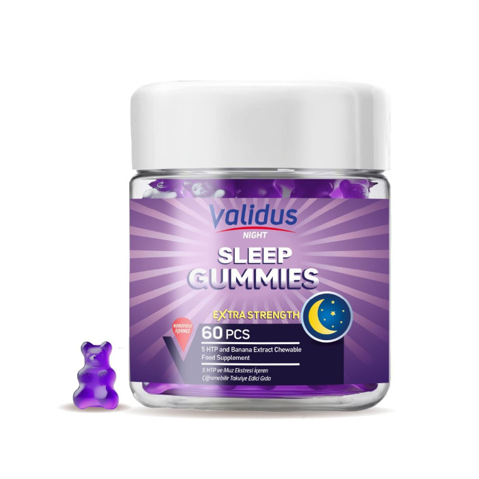 Validus Sleep  Жасмин + Лаванда + Мелисса + Банан 60 Gummies (Мармеладок)