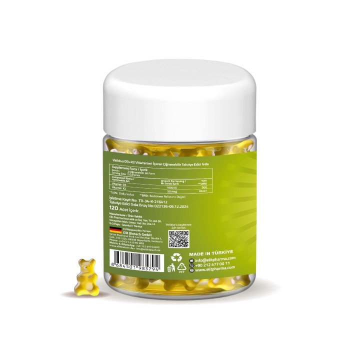 ​Validus Vitamin D3 1000 IU + K2 