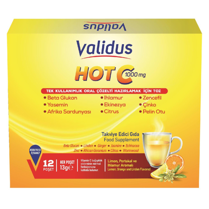 Validus Hot C 13 gr x 12 Sachet 