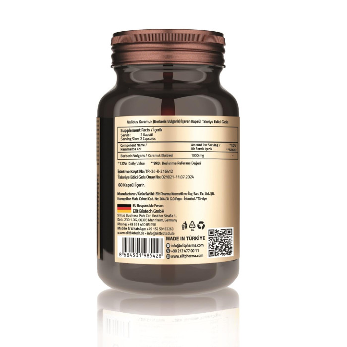 Validus Berberine 60 capsule