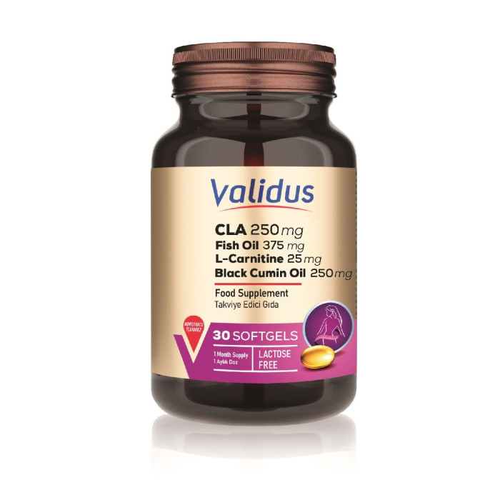 Validus Super Slim CLA + Fish Oil + L-Carnitine + Black Cumin Seed Oil