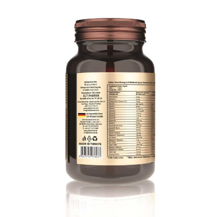 Validus Energy Daily Multivitamin 30 Tablets 