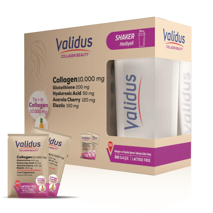 Validus Collagen 10.000 mg + Elastin 100 mg + Glutathione 200 mg 30 саше