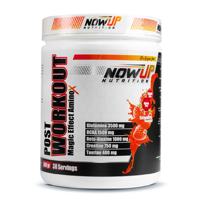 NOWUP NUTRITION Post-Workout клубника, 360 г
