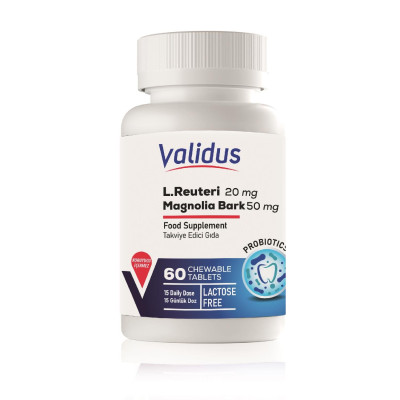 Validus Dental Probiotic + Magnolia Bark Extract (30 жевательных таблеток)